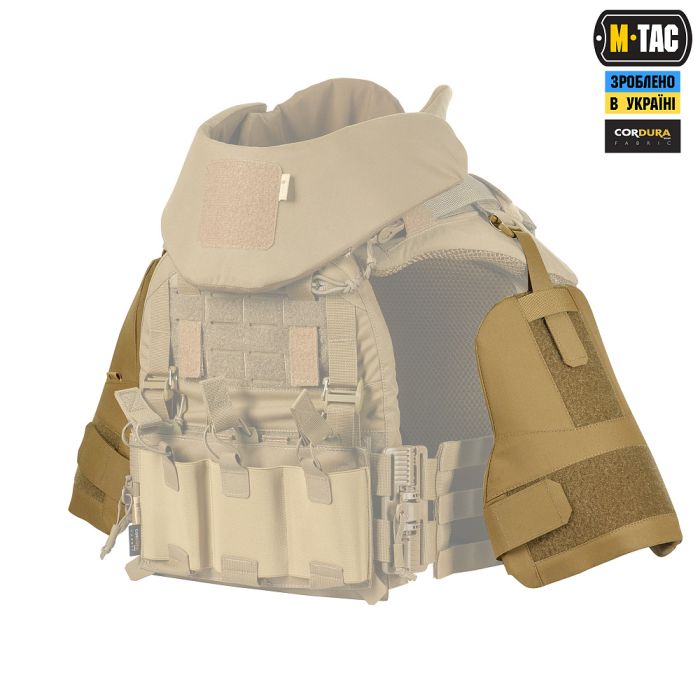 M-Tac плечовий захист з балістичними пакетами 1 клас для Cuirass QRS Coyote