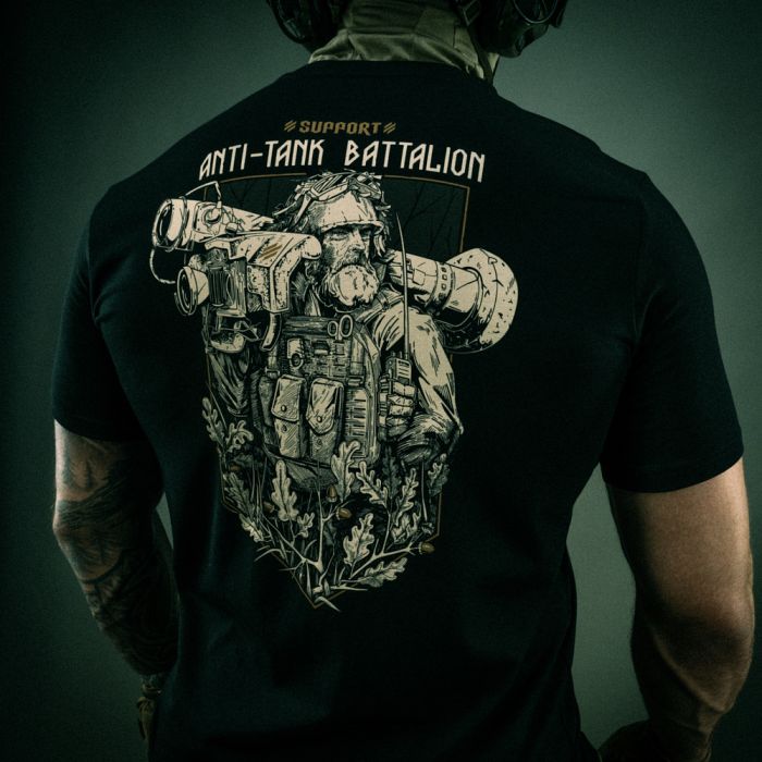 M-Tac футболка Anti-tank Battalion Black