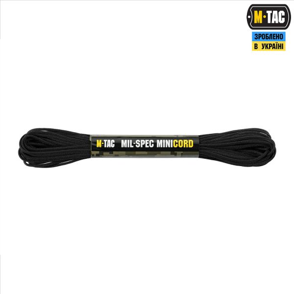 M-Tac паракорд Minicord Mil-Spec 15m Black