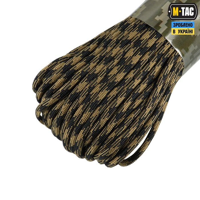 M-Tac паракорд 550 mil-spec 30m Black/Coyote