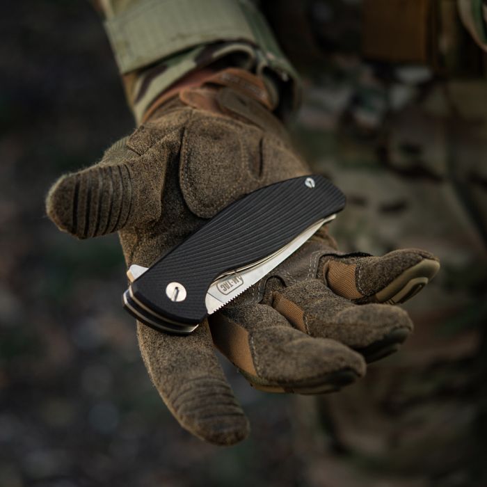 M-Tac ніж складаний Type 11 Black/Steel