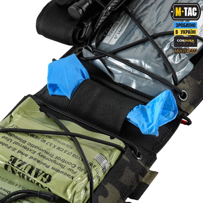 M-Tac Аптечка-вкладиш тактична індивідуальна IFAK Elite Multicam Black