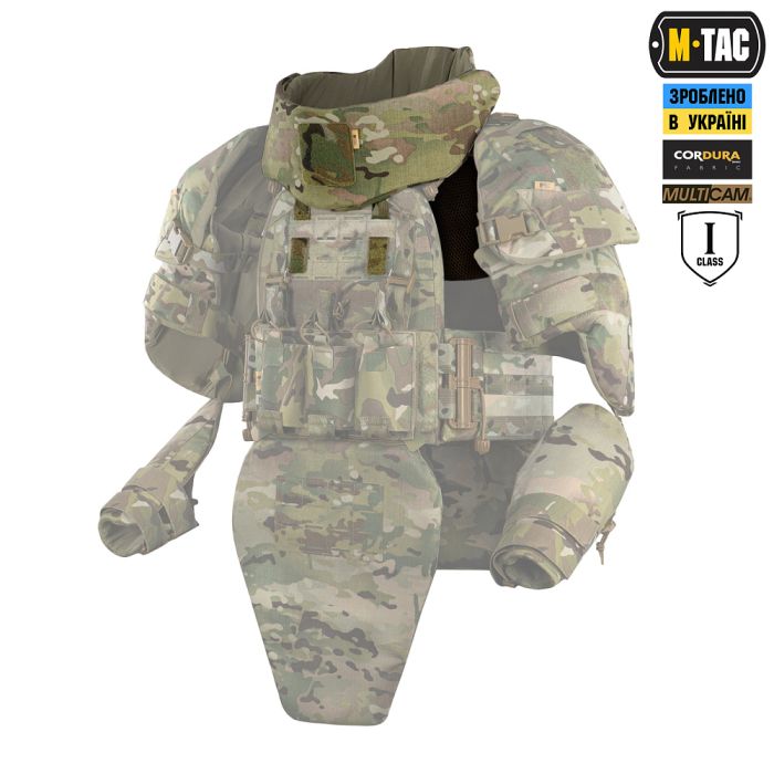 M-Tac Горжет сумісний з активними навушниками 1 клас захисту Elite Multicam