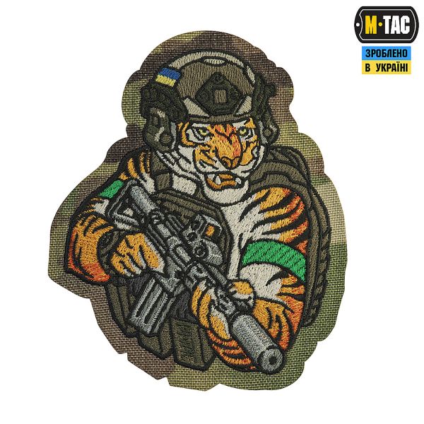 M-Tac нашивка Tiger (вишивка) Multicam/RG/Green