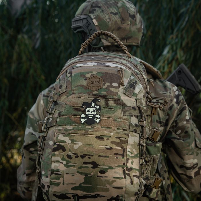 M-Tac нашивка Посміхнись Black/GID