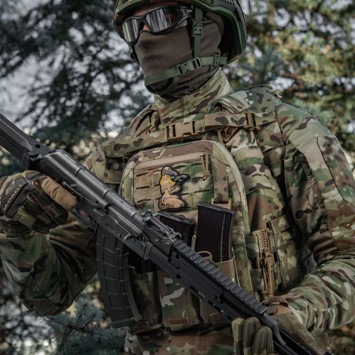 M-Tac нашивка Tactical girl №6 PVC Yellow/MC V2