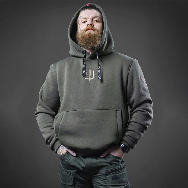 SvaStone худі без зіперу SDA olive