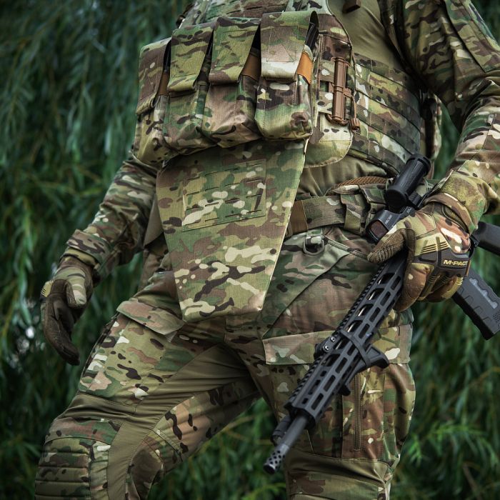 M-Tac фартух протиуламковий з балістичним пакетом 1 клас (BRONYX) Laser Cut Multicam