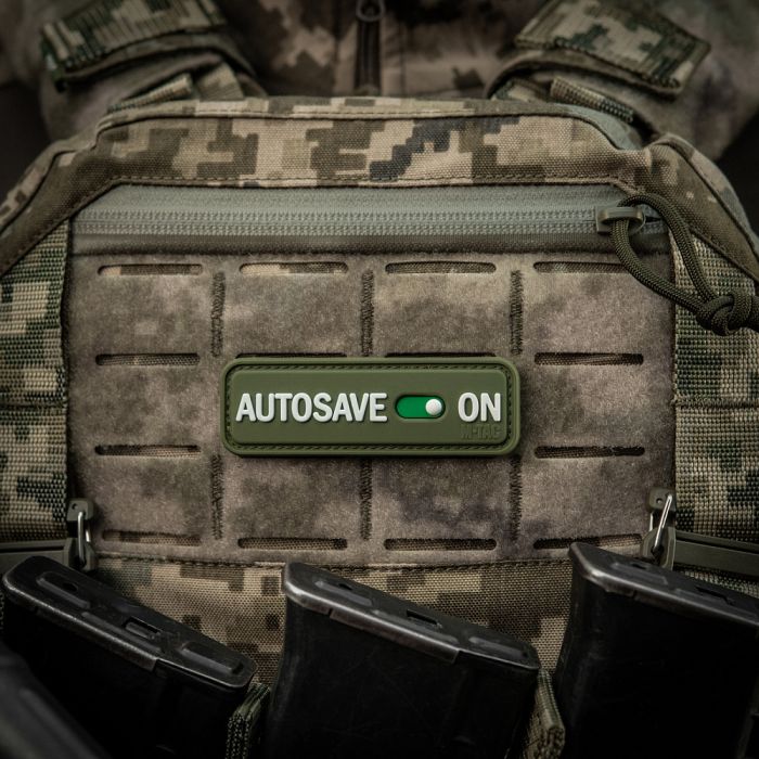 M-Tac нашивка Autosave PVC Olive