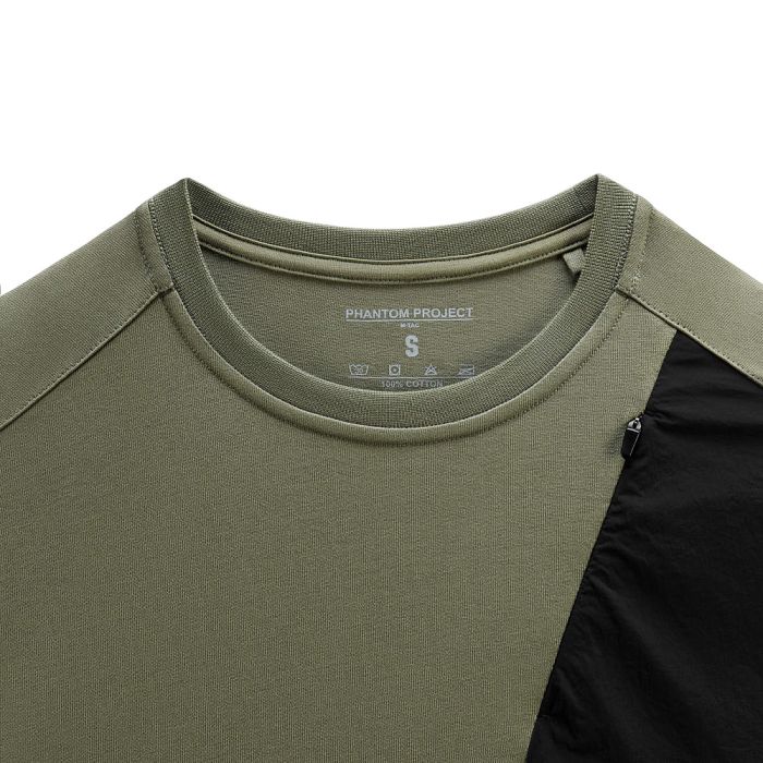 Phantom Project/M-Tac футболка Zipper combo Cotton Nylon Light Olive