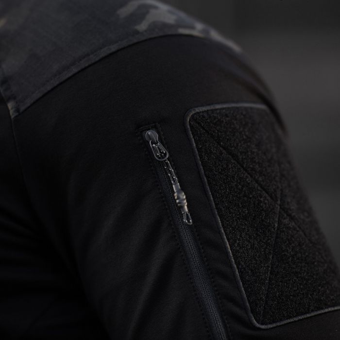 M-Tac кофта Hoodie Combat Black Edition Black Multicam
