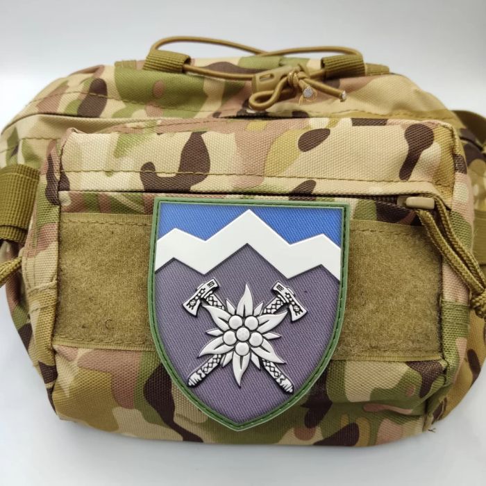 Шеврон ПВХ ЗСУ 10 окрема гірсько-штурмова бригада ОК Захід