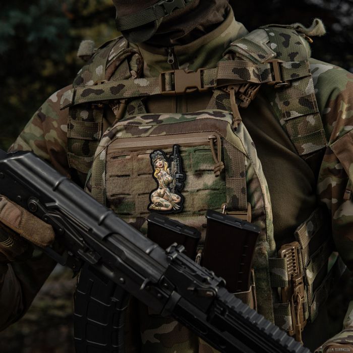 M-Tac нашивка Tactical girl №5 PVC Hooligan