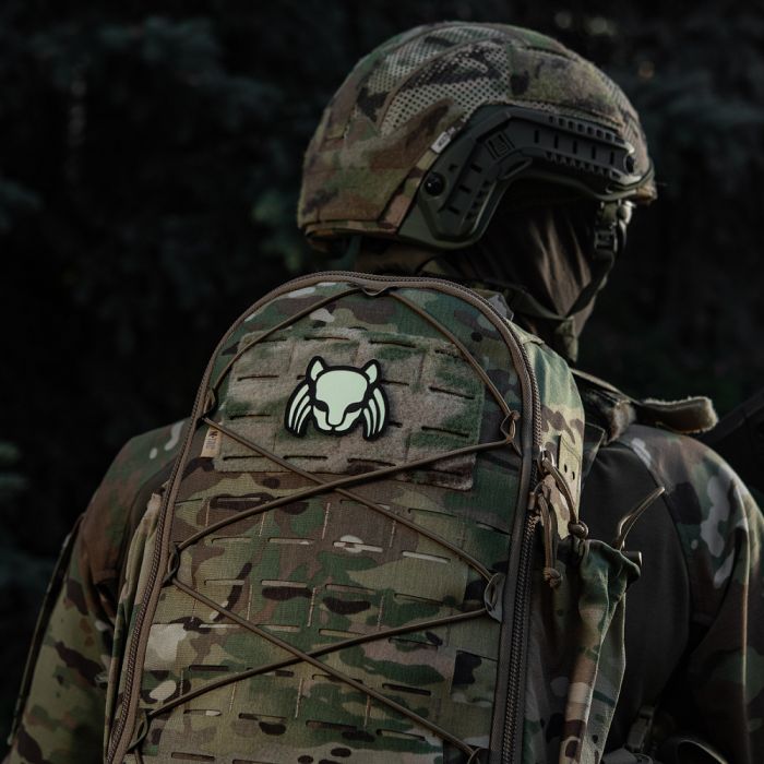 M-Tac нашивка Cat Predator Black/GID