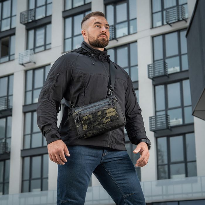 M-Tac сумка Admin Bag Medium Elite з липучкою Multicam Black/Black