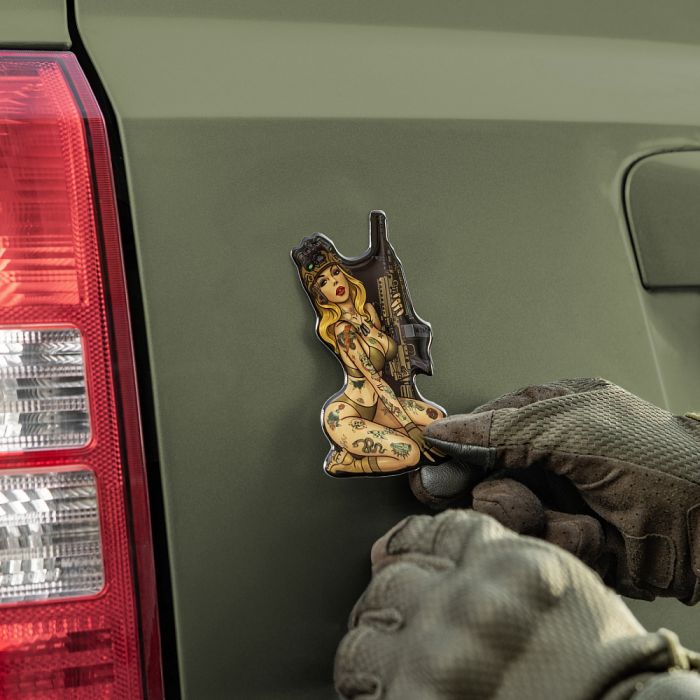 M-Tac наклейка об'ємна Tactical girl №5 Hooligan