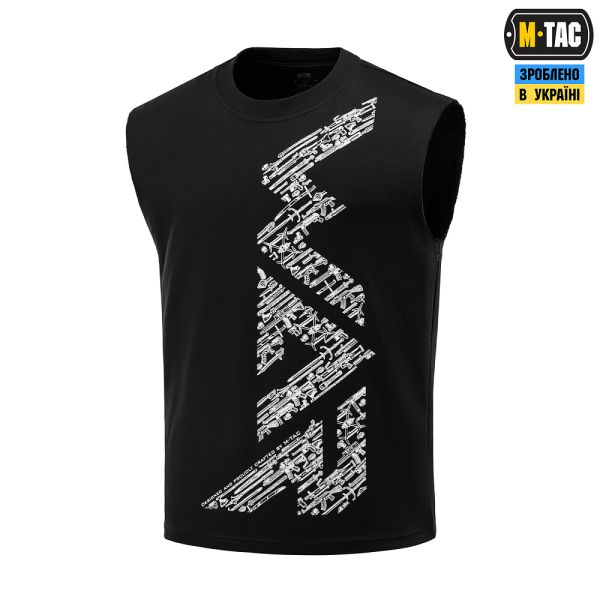M-Tac футболка безрукавка WAR Cotton Hard Black