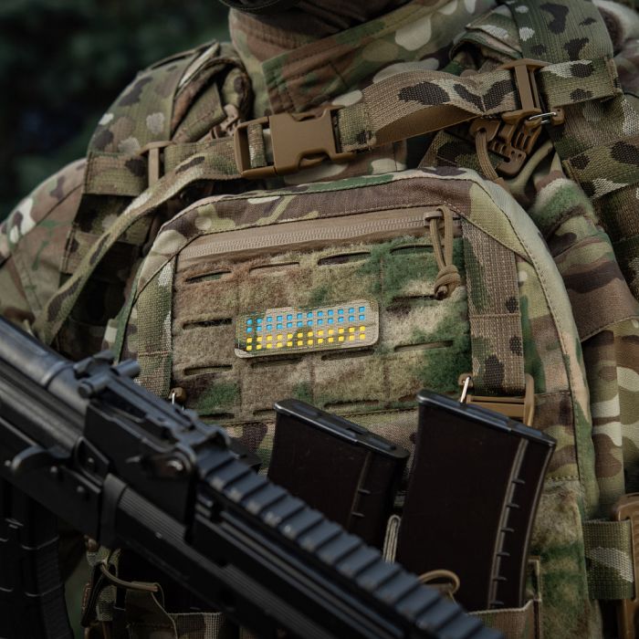 M-Tac нашивка прапор України 25х80 Laser Cut Multicam/Yellow/Blue/GID