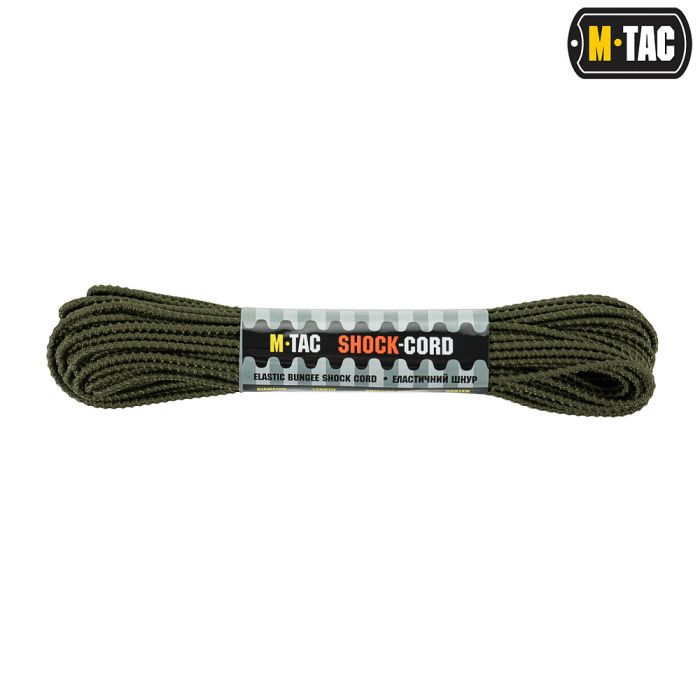 M-Tac паракорд Shock-Cord 3mm 15m Dragon Skin OD Green