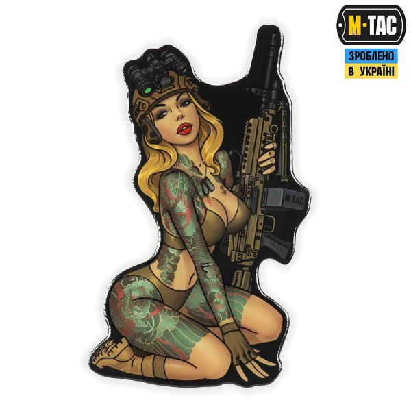 M-Tac наклейка об'ємна Tactical girl №5 Якудза