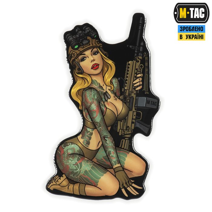 M-Tac наклейка об'ємна Tactical girl №5 Якудза