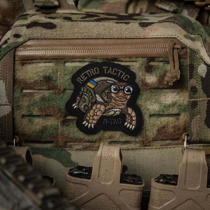 M-Tac нашивка Retro Tactic (вишивка) Black