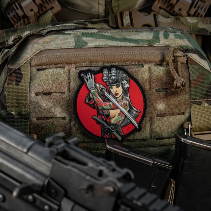 M-Tac нашивка Tactical girl №3 Череп на плечі PVC