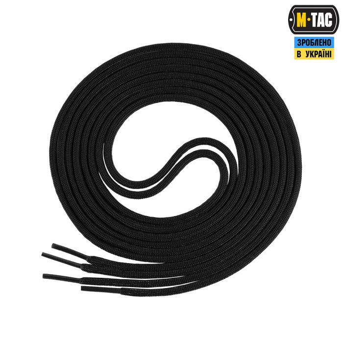 M-Tac шнурки black нейлон Mil-Spec