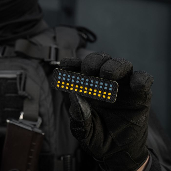 M-Tac нашивка прапор України 25х80 Laser Cut Black/Yellow/Blue/GID