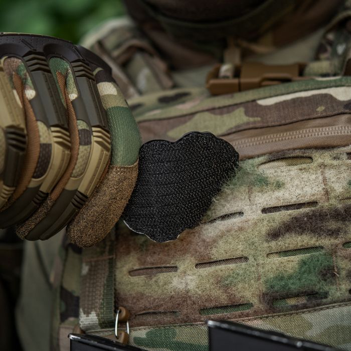 M-Tac нашивка Worn to the bone PVC Black/Coyote