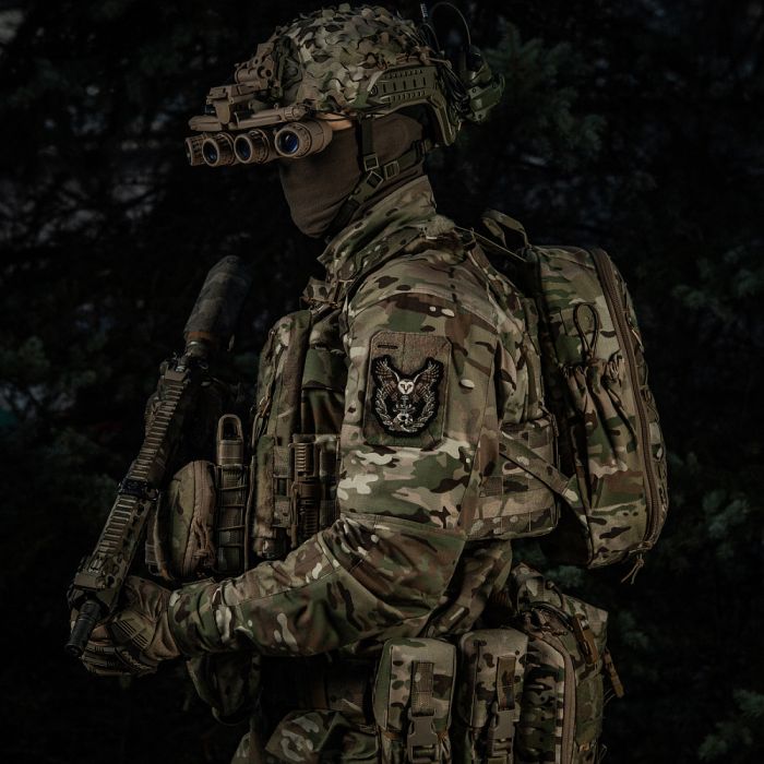 M-Tac нашивка Сова (вишивка) Black