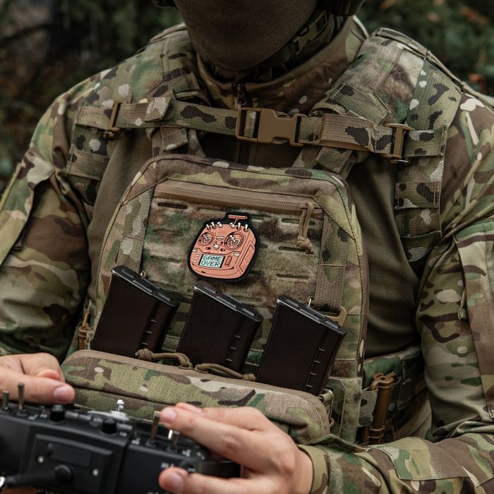 M-Tac нашивка пульт FPV рожевий (PVC)