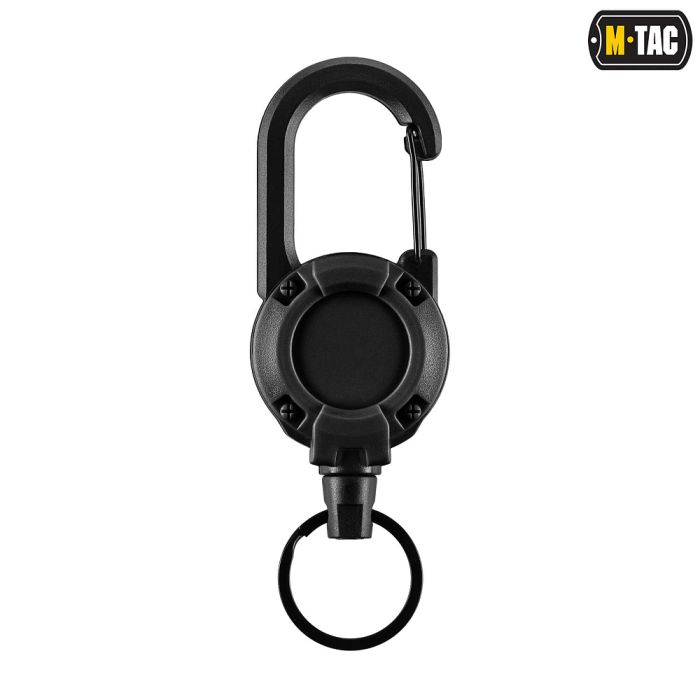 M-Tac карабин зі шнуром для ключів Black
