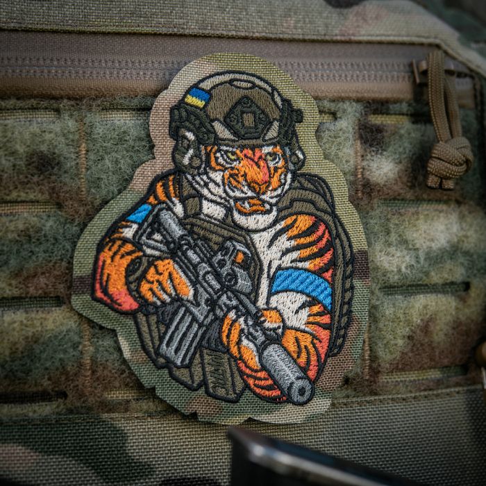 M-Tac нашивка Tiger (вишивка) Multicam/RG/Blue