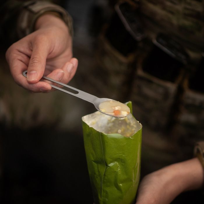 M-Tac столовий набір роз'ємний (3 елемента) Black/Steel