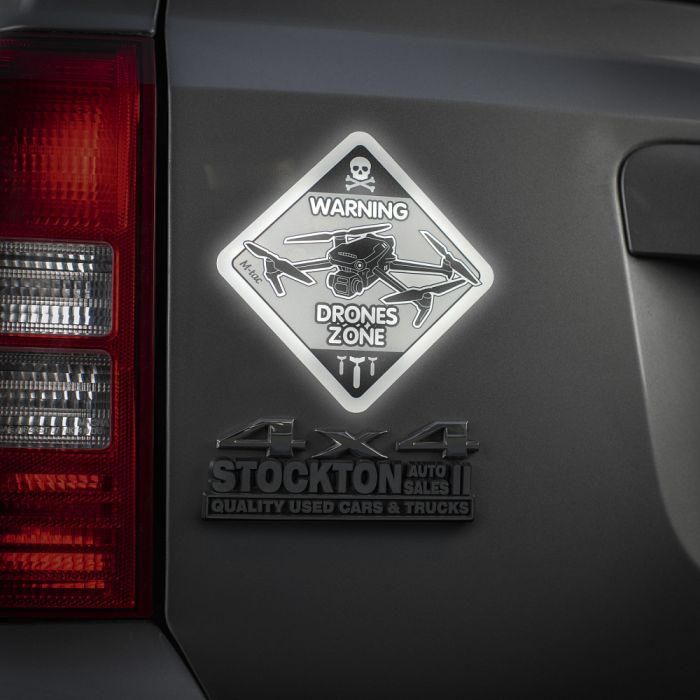 M-Tac наклейка Drones Zone світловідбиваюча Large Black
