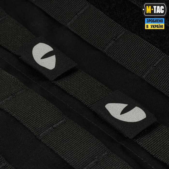 M-Tac нашивка Tiger Eyes Laser Cut (пара) Reflective Black