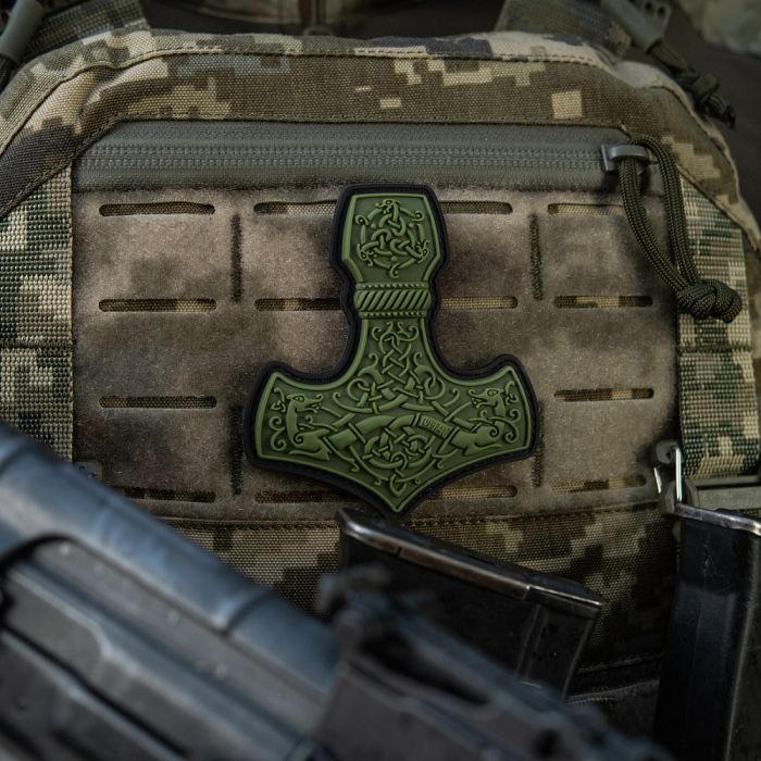M-Tac нашивка Mjölnir Large PVC Olive