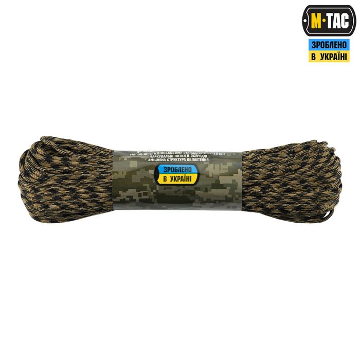 M-Tac паракорд 550 mil-spec 30m Black/Coyote