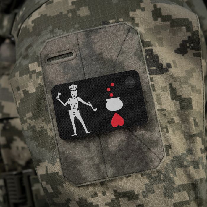 M-Tac нашивка прапор Чорна Борода Кухар Black