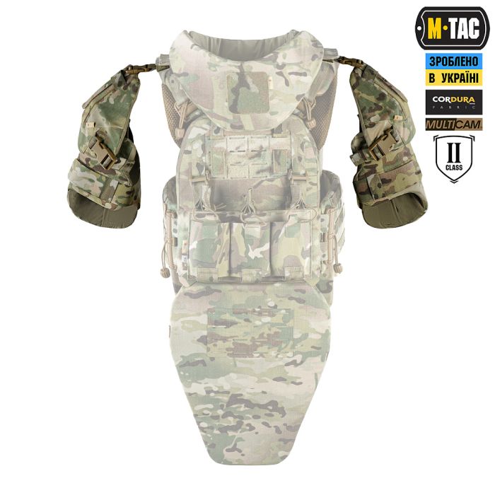 M-Tac плечовий захист з балістичними пакетами 2 клас (FMS) Ергономічний (Пара) Multicam