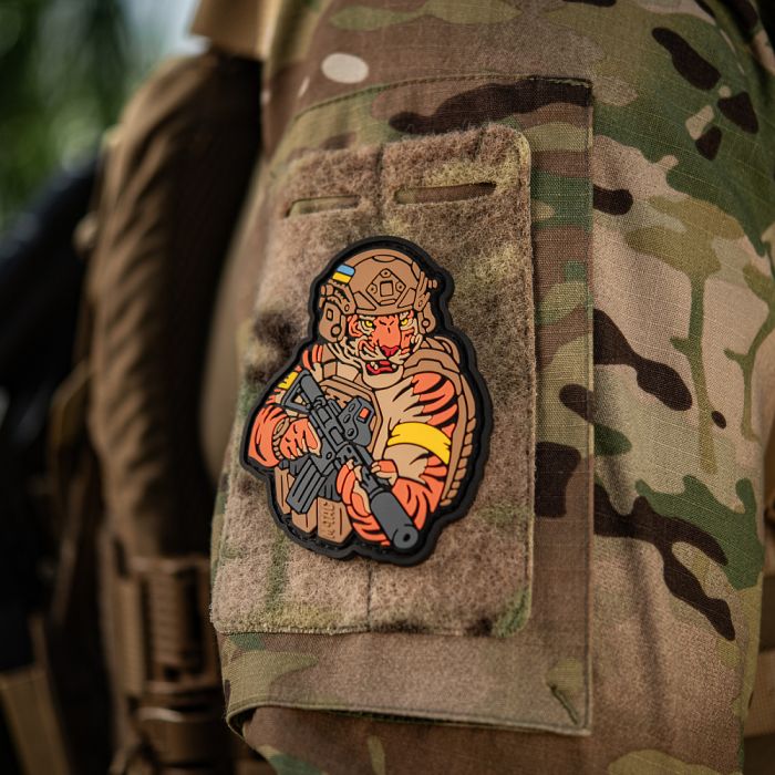 M-Tac нашивка Тигр Жовтий скотч PVC coyote