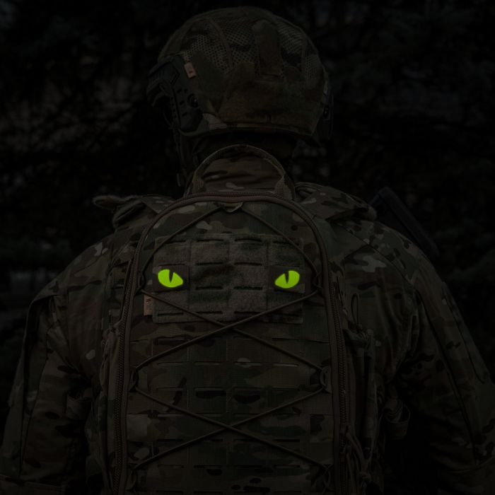 M-Tac нашивка Tiger Eyes Laser Cut (пара) Multicam/Yellow/GID