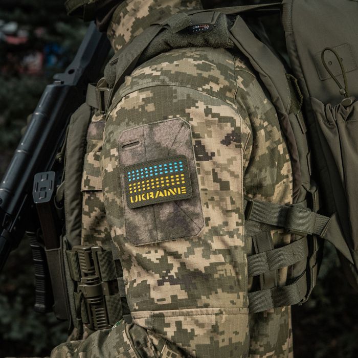 M-Tac нашивка Ukraine Laser Cut Ranger Green/Yellow/Blue/GID