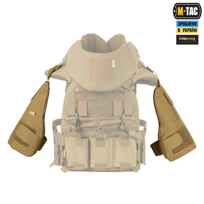 M-Tac плечовий захист з балістичними пакетами 1 клас для Cuirass QRS Coyote