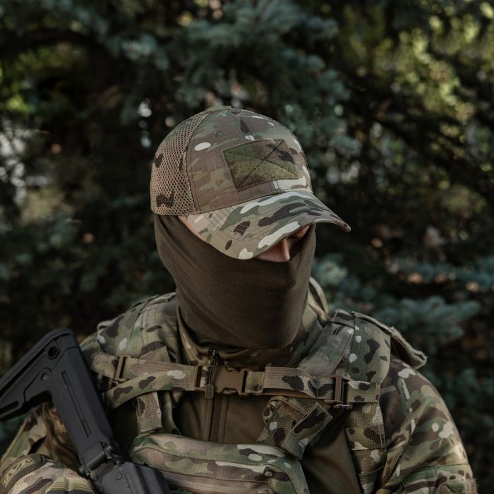 M-Tac бейсболка тактична з сіткою Азов NYCO Extreme Multicam