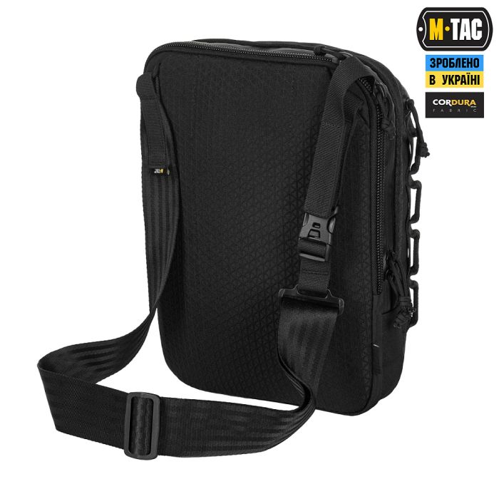 M-Tac сумка планшет Laser Cut Hex Black