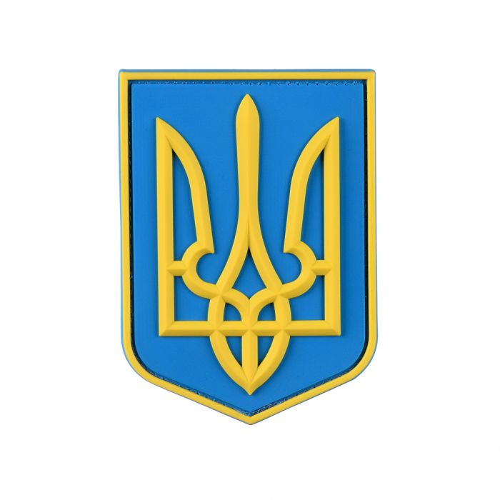Нашивка герб України PVC великий кольоровий