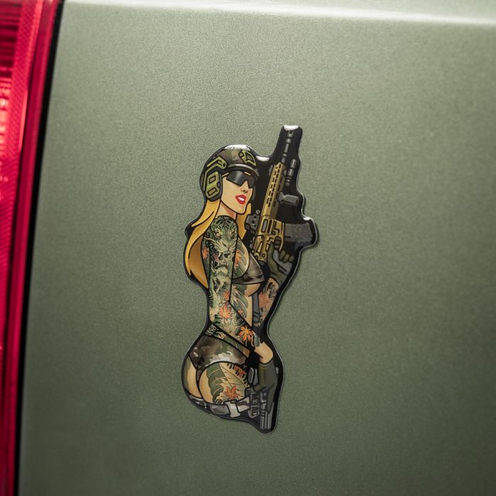 M-Tac наклейка об'ємна Tactical girl №4 tattoo Якудза