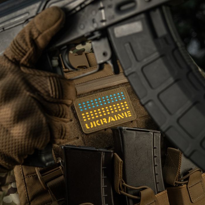 M-Tac нашивка Ukraine Laser Cut Coyote/Yellow/Blue/GID